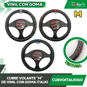 CUBRE VOLANTE DE VINIL CON GOMA "M" CUBVOITALIOGO