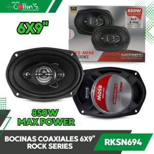 BOCINAS COAXIALES 6X9" ROCK SERIES RKSN694