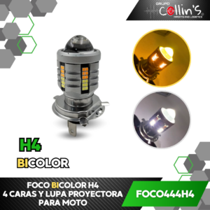 FOCO BICOLOR H4 PARA MOTO FOCO444H4