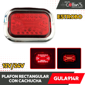 PLAFON RECTANGULAR CON CACHUCHA GULA914