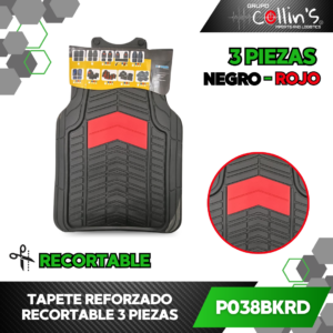 TAPETE REFORZADO RECORTABLE 3 PIEZAS P038BK