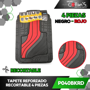TAPETE REFORZADO RECORTABLE 4 PIEZAS P040BK