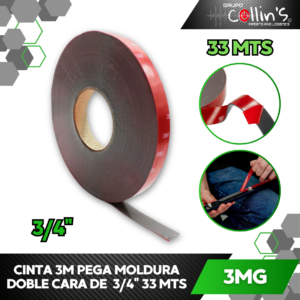 CINTA PEGA MOLDURA 3/4" 3MG