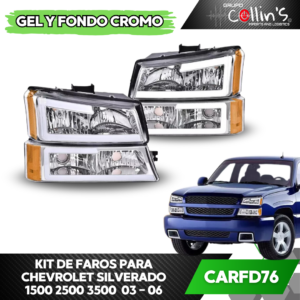 KIT DE FAROS PARA CHEVROLET SILVERADO 1500/2500/3500 03 - 06 CARFD76