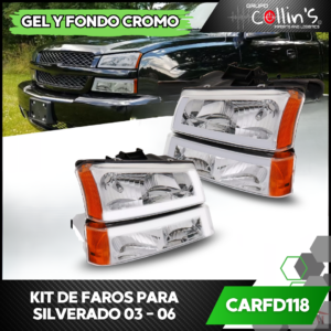 KIT DE FAROS PARA SILVERADO 03 - 06 CARFD118