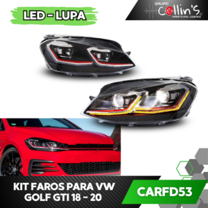 KIT DE FAROS PARA VW GOLF GTI 18 - 20 CARFD53
