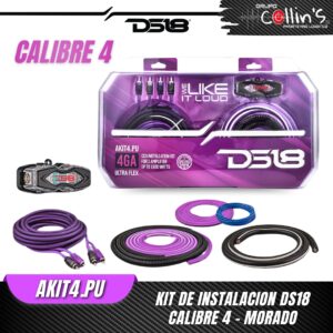 KIT DE INSTALACION CALIBRE 4 MORADO DS18 AKIT4.PU