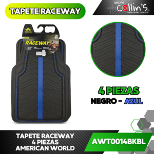 TAPETE RACEWAY 4 PIEZAS AWT0014BKBL
