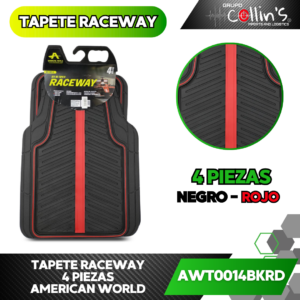 TAPETE RACEWAY 4 PIEZAS AWT0014BKRD