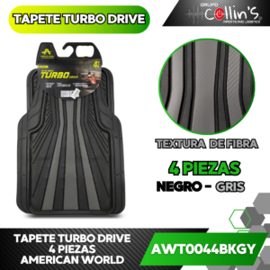 TAPETE TURBO DRIVE 4 PIEZAS AWT0044BKGY