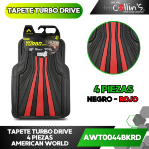 TAPETE TURBO DRIVE 4 PIEZAS AWT0044BKRD