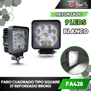 FARO CUADRADO TIPO SQUARE 27 REFORZADO BRONX FA428