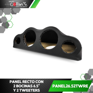 PANEL RECTO 2 BOCINAS 6.5" Y 2 TWEETERS PANEL26.52TWRE