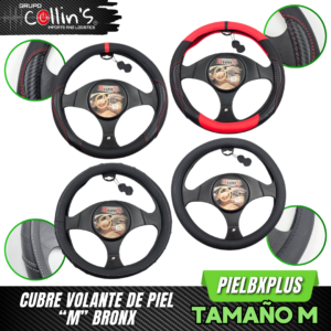 CUBRE VOLANTE DE PIEL "M" BRONX PIELBXPLUS