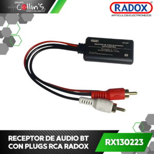 RECEPTOR DE AUDIO BT CON PLUGS RCA RX130223