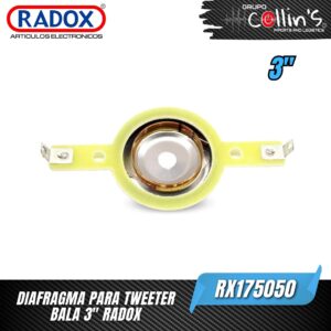 DIAFRAGMA PARA TWEETER BALA 3" RX175050