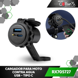 CARGADOR PARA MOTO CONTRA AGUA RX705727