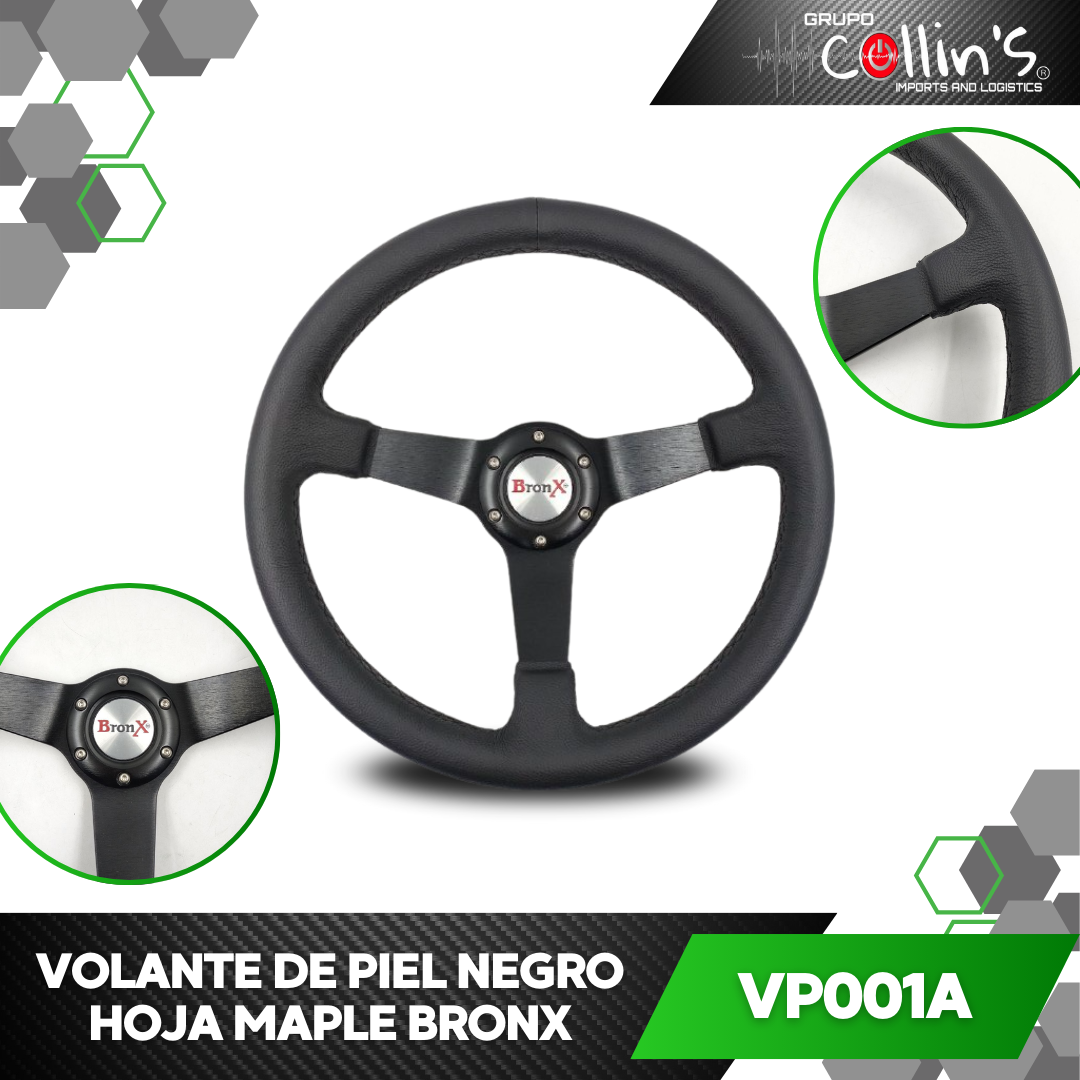 VOLANTE DE PIEL HOJA MAPLE VP001A – GRUPO COLLIN´S
