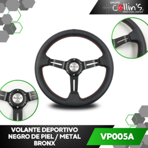 VOLANTE DEPORTIVO DE PIEL/ METAL VP005A