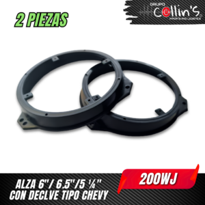 ALZA 6.5" 6" Y 5 1/4" CON DECLIVE TIPO CHEVY 200WJ