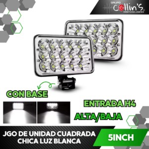 JGO UNIDAD CUADRADA CHICA LUZ BLANCA 5INCH