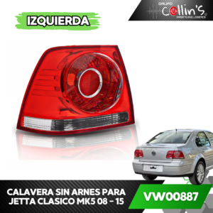 CALAVERAS SIN ARNES PARA JETTA CLASICO MK5 08 - 15