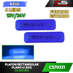PLAFON RECTANGULAR PLANO 6 LEDS CS70321