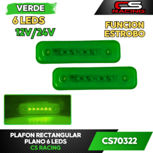 PLAFON RECTANGULAR PLANO 6 LEDS CS70322