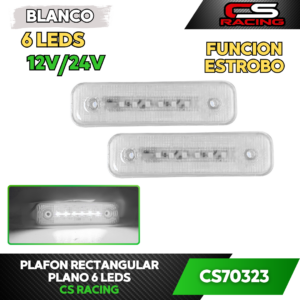 PLAFON RECTANGULAR PLANO 6 LEDS CS70323