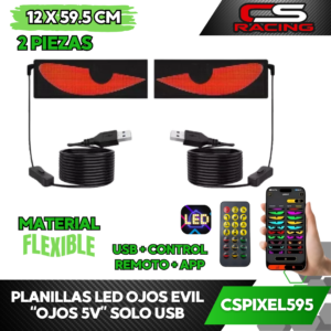 PLANILLAS LED OJOS EVIL CSPIXEL595