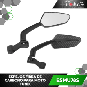 ESPEJOS FIBRA DE CARBONO PARA MOTO ESMU78S