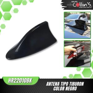 ANTENA TIPO TIBURON NEGRA HR22010BK