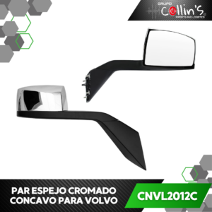 PAR ESPEJO CONCAVO CROMADO PARA VOLVO CNVL2012C