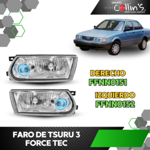 KIT DE FAROS PARA TSURU III FORCE TEC FFNN015