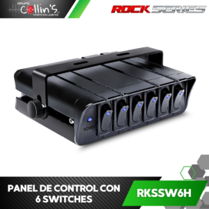 PANEL DE CONTROL 6 SWITCHES ROCK SERIES RKSSW6H