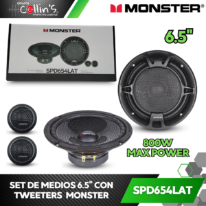 SET DE MEDIOS 6.5" MONSTER SPD654LAT