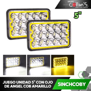 JGO UNIDAD 5" CON OJO DE ANGEL COB AMARILLO 5INCHCOBY