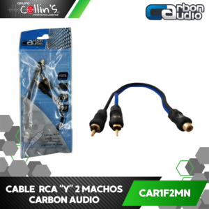 CABLE RCA "Y" 2 MACHOS CARBON AUDIO CAR1F2MN