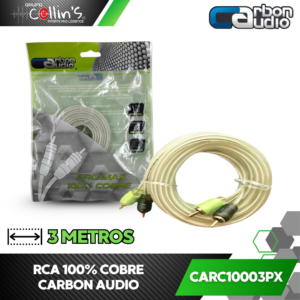 RCA 100% COBRE 3 METROS CARBON AUDIO CARC10003PX