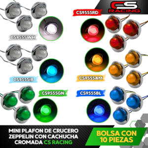 PLAFON TIPO CRUCERO ZEPPELIN CON CACHUCHA CS RACING CS9555