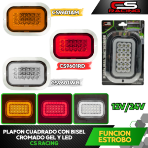 PLAFON CUADRADO LED - GEL CS RACING CS9601