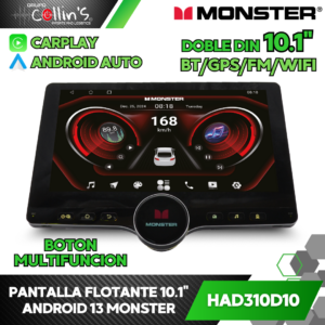 PANTALLA FLOTANTE 10.1" 2 DIN HAD310D10