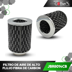 FILTRO DE AIRE DE ALTO FLUJO FIBRA DE CARBON JBR8014CB