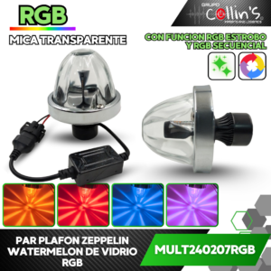 PLAFON ZEPPELIN WATERMELON DE VIDRIO RGB MULT240207RGB