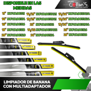 LIMPIADOR BANANA CON MULTIADAPTADOR NOVA003