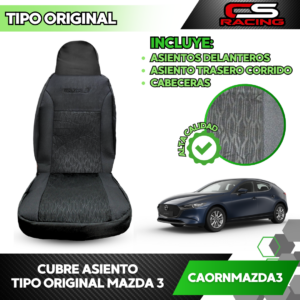 CUBRE ASIENTO TIPO ORIGINAL MAZDA 3 CAORNMAZDA3