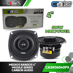 MEDIOS RANGOS 4" CARBON AUDIO CASK06040PX