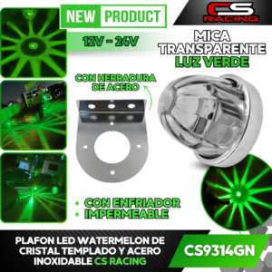 PLAFON WATERMELON DE VIDRIO CS RACING CS9314
