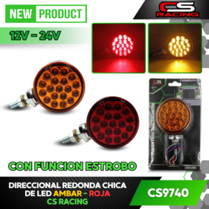 DIRECCIONAL LED REDONDA CHICA CS RACING CS9740