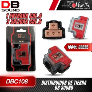 DISTRIBUIDOR DE TIERRA 100% COBRE DBC108